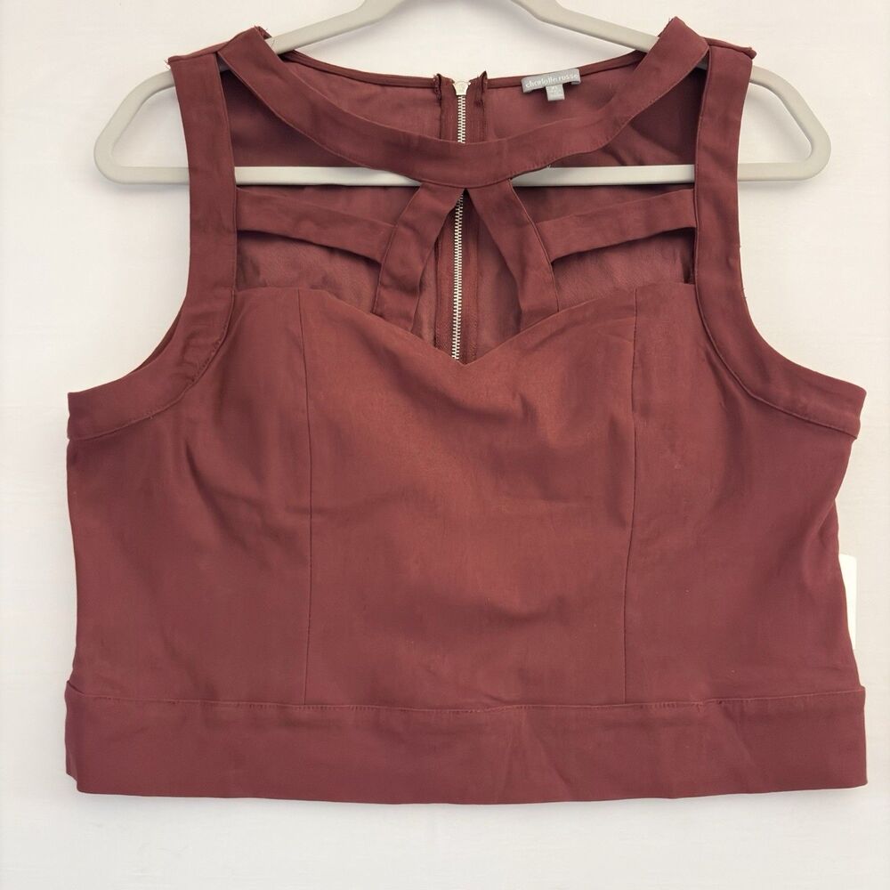 charlotte russe Womens  code cafe dflore night burgundy Evening‎ Concert XL NwT